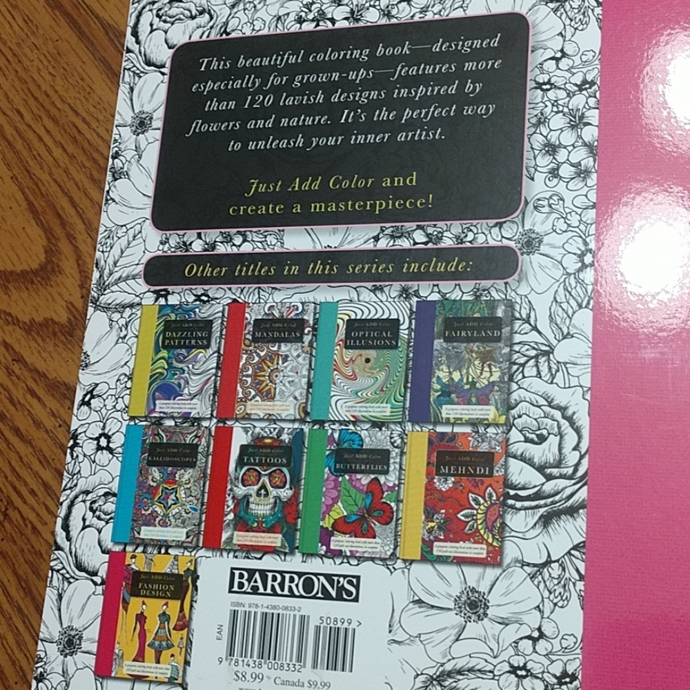 Flowers & Nature Coloring Book - Picture 2 of 6